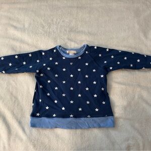 The Beaufort Bonnet Company Blue and White Polka Dot Sweatshirt